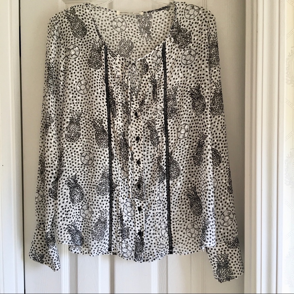 Beautiful Rivieres de Lune French blouse!!🍾 SALE!